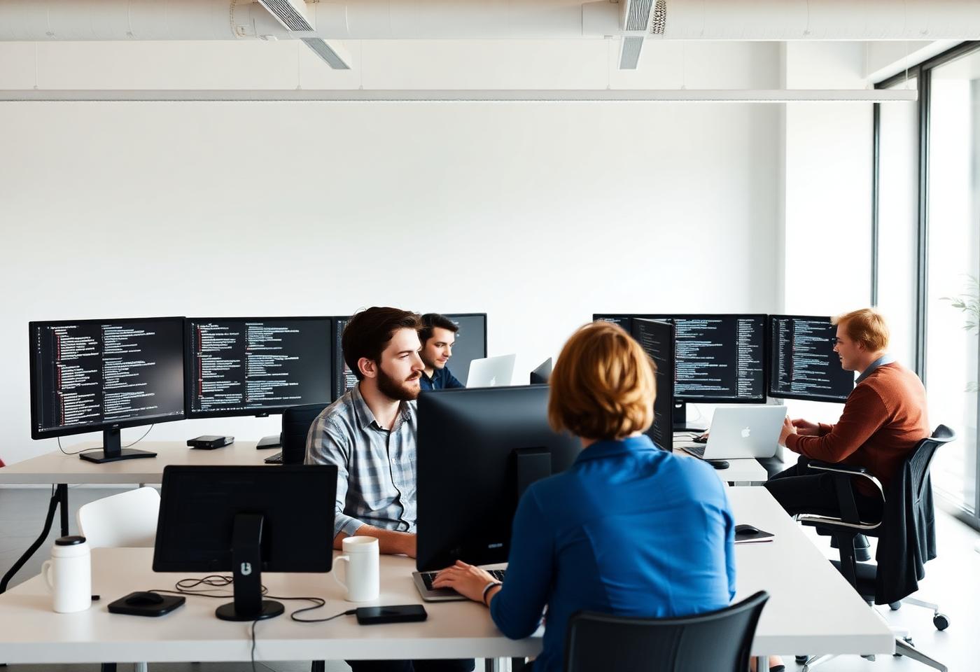 Engineering team at work